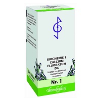 BIOCHEMIE 1 Calcium fluoratum D 6 Tabletten - 200Stk - Schüßler Salze Bombastus