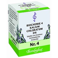 BIOCHEMIE 4 Kalium chloratum D 6 Tabletten - 80Stk - Schüßler Salze Bombastus