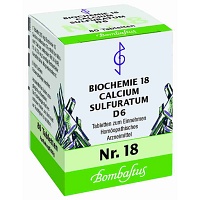 BIOCHEMIE 18 Calcium sulfuratum D 6 Tabletten - 80Stk - Schüßler Salze Bombastus