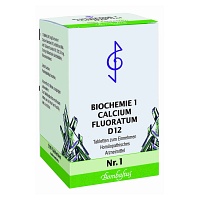 BIOCHEMIE 1 Calcium fluoratum D 12 Tabletten - 500Stk - Schüßler Salze Bombastus