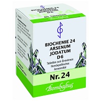 BIOCHEMIE 24 Arsenum jodatum D 6 Tabletten - 80Stk - Schüßler Salze Bombastus