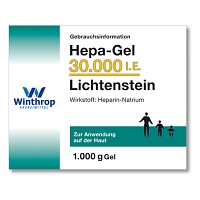 HEPA GEL 30.000 I.E. Lichtenstein - 1000g