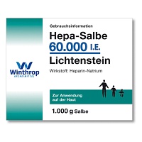 HEPA SALBE 60.000 I.E. Lichtenstein - 1000g