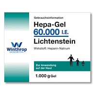 HEPA GEL 60.000 I.E. Lichtenstein - 1000g