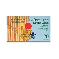 GRÜNER TEE+Ingwer+Ginseng Filterbeutel - 20Stk - Teespezialitäten