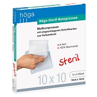 HÖGA-KOMPRESSEN 10x10 cm steril 8fach - 5X2Stk