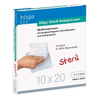 HÖGA-KOMPRESSEN 10x20 cm steril 8fach - 5X2Stk