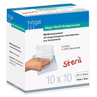 HÖGA-KOMPRESSEN 10x10 cm steril 8fach - 25X2Stk