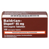 BALDRIAN DISPERT 45 mg überzogene Tabletten - 100Stk - Unruhe & Schlafstörungen