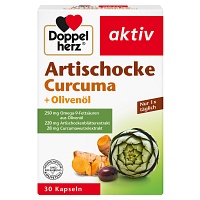 DOPPELHERZ Artischocke+Olivenöl+Curcuma Kapseln - 30Stk - Artischocken-Präparate