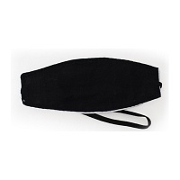 AUGENBINDE oval m.Gummiband schwarz - 1Stk