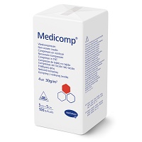 MEDICOMP Vlieskomp.unsteril 5x5 cm 4lagig - 100Stk