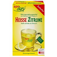 APODAY heiße Zitrone Vit.C u.Calcium zuckerfr.Plv. - 10X10g