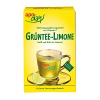 APODAY Limone Vitamin C+Grüntee-Extrakt Pulver - 10X10g - Vitamindrinks