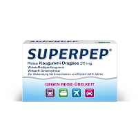 SUPERPEP Reise Kaugummi Dragees 20 mg - 10Stk - Sommer-Spezial