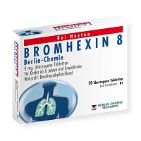 BROMHEXIN 8 Berlin Chemie überzogene Tabletten - 20Stk - Hustenlöser