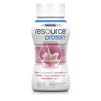 RESOURCE Protein Drink Erdbeer - 4X200ml - Trinknahrung & Sondennahrung
