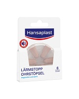 HANSAPLAST Lärmstop Ohrstöpsel - 6Stk - Für den Flug