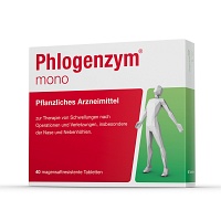 PHLOGENZYM mono magensaftresistente Tabletten - 40Stk - Enzymtherapie bei Entzündungen
