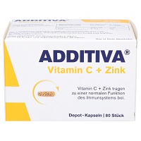 ADDITIVA Vitamin C+Zink Depotkaps.Aktionspackung - 80Stk