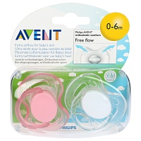 AVENT Schnuller Freeflow 0-6 Mon.BPA-frei - 2Stk