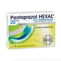 PANTOPRAZOL HEXAL b.Sodbrennen magensaftres.Tabl. - 7Stk - Entgiften-Entschlacken-Entsäuern