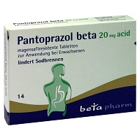 PANTOPRAZOL beta 20 mg acid magensaftres.Tabletten - 14Stk