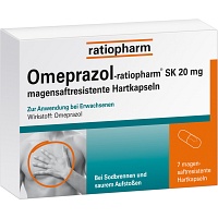 OMEPRAZOL-ratiopharm SK 20 mg magensaftr.Hartkaps. - 7Stk - Entgiften-Entschlacken-Entsäuern