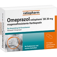 OMEPRAZOL-ratiopharm SK 20 mg magensaftr.Hartkaps. - 14Stk - Entgiften-Entschlacken-Entsäuern