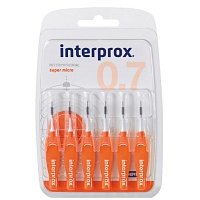 INTERPROX reg super micro orange Interdentalb.Blis - 6Stk - Dentaid