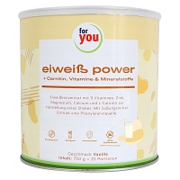FOR YOU eiweiß power Vanille Pulver - 750g - Ernährung & Gewicht