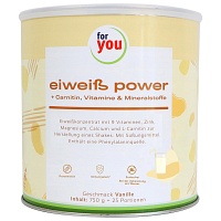 FOR YOU eiweiß power Vanille Pulver - 750g - Ernährung & Gewicht