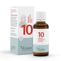 BIOCHEMIE Pflüger 10 Natrium sulfuricum D 6 Tropf. - 30ml - Pflüger