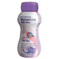 NUTRINIDRINK MultiFibre Erdbeergeschmack - 200ml - Nahrungsergänzung