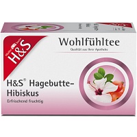 H&S Hagebutte mit Hibiskus Filterbeutel - 20X3.0g