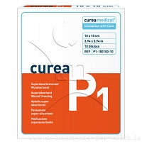 CUREA P1 superabsorb.Wundauflage 10x10 cm - 10Stk