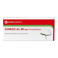 GINKGO AL 80 mg Filmtabletten - 30Stk - Herz, Kreislauf & Nieren