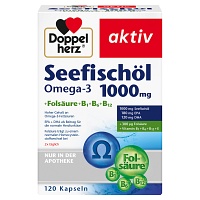 DOPPELHERZ Seefischöl Omega-3 1.000 mg+Fols.Kaps. - 120Stk - Omega-3-Fettsäuren