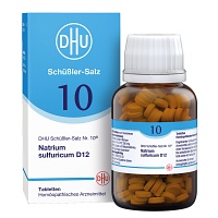 BIOCHEMIE DHU 10 Natrium sulfuricum D 12 Tabletten - 420Stk - DHU Nr. 9 & 10