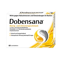 DOBENSANA Honig- u.Zitronengeschm.1,2mg/0,6mg Lut. - 48Stk - Halsschmerzen