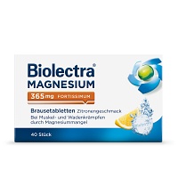 BIOLECTRA Magnesium 365 mg fortissimum Zitrone - 40Stk - Wadenkrämpfe