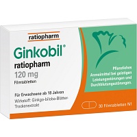 GINKOBIL-ratiopharm 120 mg Filmtabletten - 30Stk - Stärkung für das Gedächtnis
