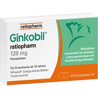 GINKOBIL-ratiopharm 120 mg Filmtabletten - 30Stk - Stärkung für das Gedächtnis