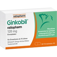 GINKOBIL-ratiopharm 120 mg Filmtabletten - 60Stk - Stärkung für das Gedächtnis