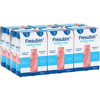 FRESUBIN ENERGY Fibre DRINK Erdbeere Trinkflasche - 6X4X200ml - Trinknahrung & Sondennahrung