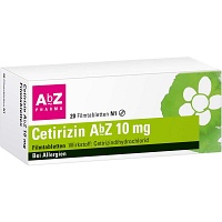 CETIRIZIN AbZ 10 mg Filmtabletten - 20Stk - Allergien