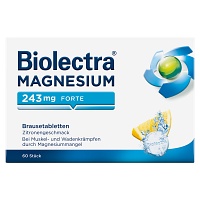 BIOLECTRA Magnesium 243 mg forte Zitrone Br.-Tabl. - 60Stk - Wadenkrämpfe