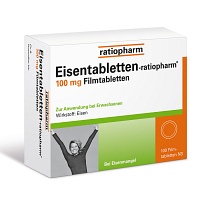 EISENTABLETTEN-ratiopharm 100 mg Filmtabletten - 100Stk - Nahrungsergänzung