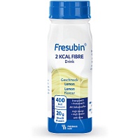 FRESUBIN 2 kcal Fibre DRINK Lemon Trinkflasche - 4X200ml - Trinknahrung & Sondennahrung