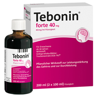 TEBONIN forte 40 mg Lösung - 2X100ml - Stärkung für das Gedächtnis